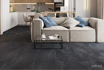 Кварцвиниловый ламинат CERAMO VINILAM GLUE 91910 Неаполитанский Черный Glue